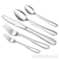Flatware Set for 4  Pofesun 20-Piece Silverware Set (Service for 4) Mirror Polished Cutlery for Kitchen Hotel Restaurant Wedding Party  Dishwasher Safe - B075JFFJZ4
